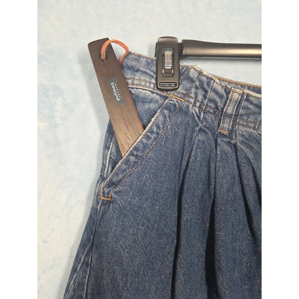 Free People Equinox High Rise Ultra Wide Leg Pleated Jean Trouser 27 Streetwear - Picture 13 of 13